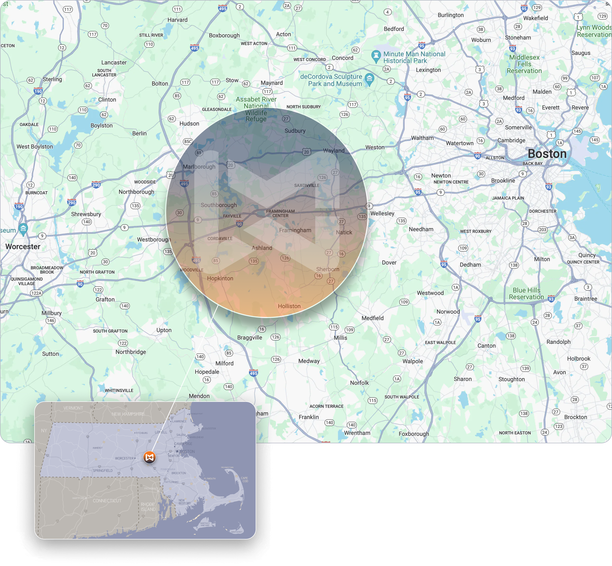 MetroWest Map